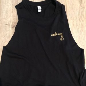 Cest la Vie FIT razor back crop tank top